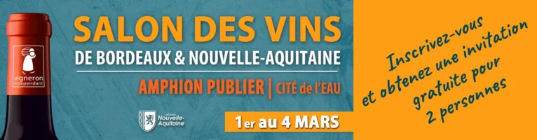 Château Gûnes au 29ème Salon des Vins des Vignerons Indépendants à Publier.  1-4 mars 2024