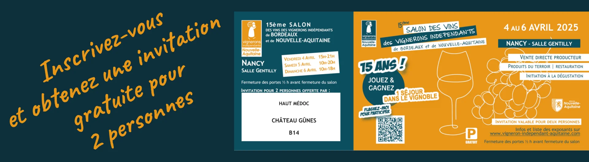 Château Gûnes au 15ème Salon des Vins des Vignerons Indépendants à Nancy 2025