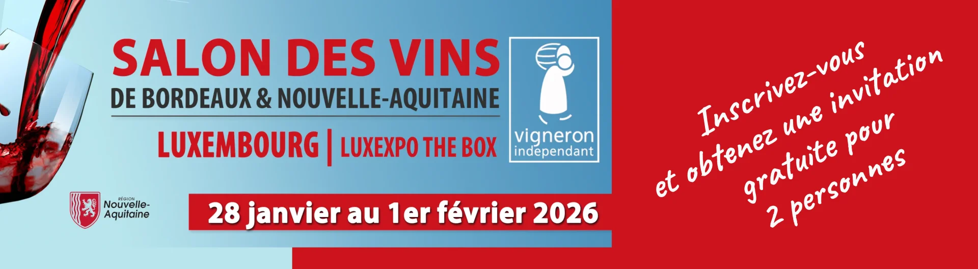 Château Gûnes au 20ᵉ Salon des Vins des Vignerons Indépendants de Bordeaux et de Nouvelle-Aquitaine de Luxembourg (2026)